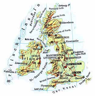 Karte England